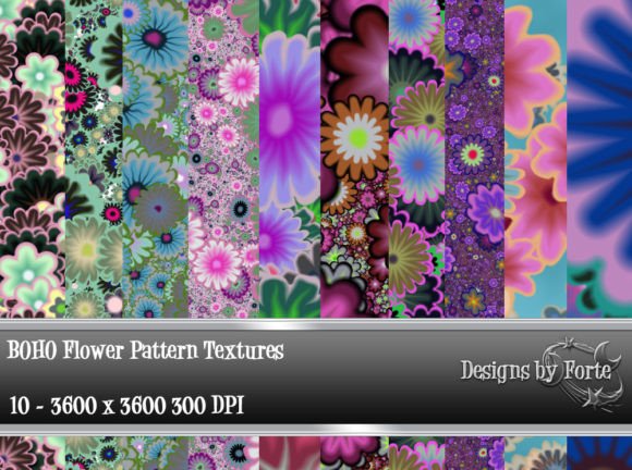 Download Bohemian Flower Pattern Textures - Bohemian Collection