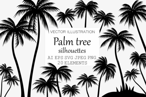 Download Palm Trees Silhouettes. Palm Trees SVG - Premium Resources