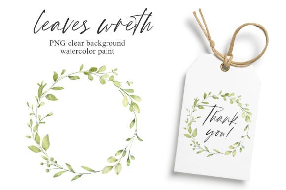 Download Watercolor Leaves Wreath, Leaf Frame. - Leaf Collection