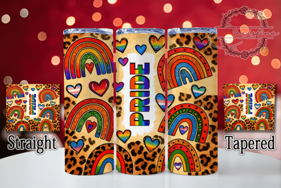 Download Bold Rainbow Leopard Pride Tumbler - Bold rainbow Collection