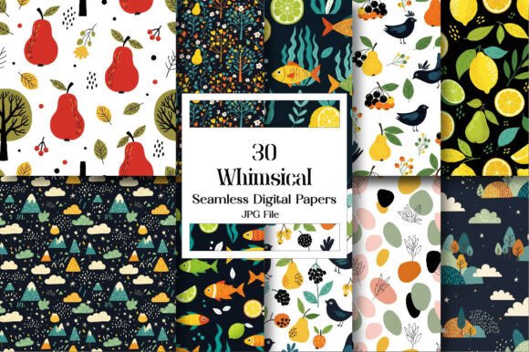Download Whimsical Digital Paper Pack - Digital paper pack Collection