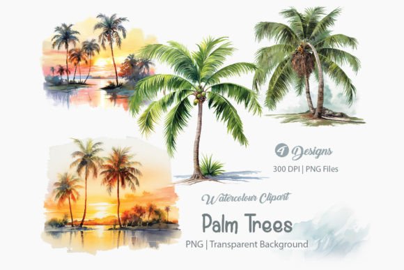 Download Palm Trees Clipart, Tree PNG Bundle - Palm trees Collection