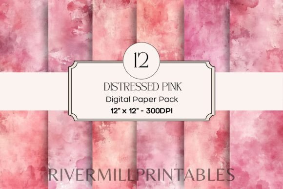 Download Grunge Pink Digital Paper Pack - Digital paper pack Collection