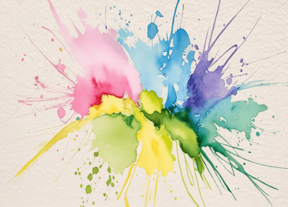 Download Playful Pastel Bold Rainbow Watercolor - Premium Resources
