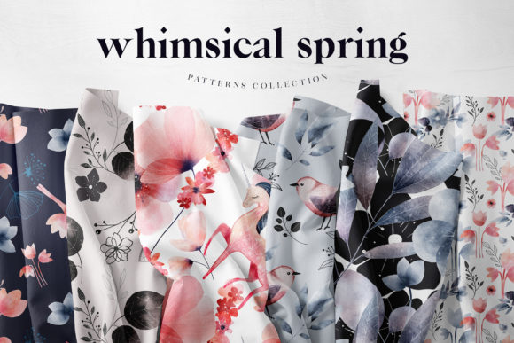 Download Whimsical Floral Digital Paper Pack - Digital paper pack Collection